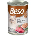 Beso pate rich in beef for adult cats