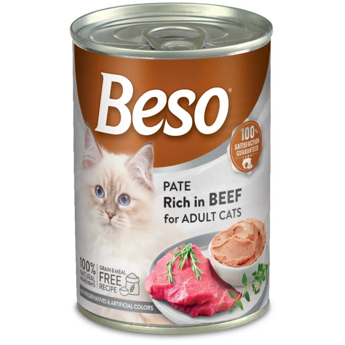 Beso pate rich in beef for adult cats - Image 1