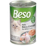 Beso pate rich in chicken for adult cats